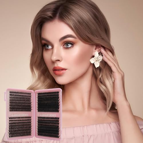 Detalle de VEGCOO 560 Ciuffetti Ciglia Finte: kit completo per look naturale o voluminoso