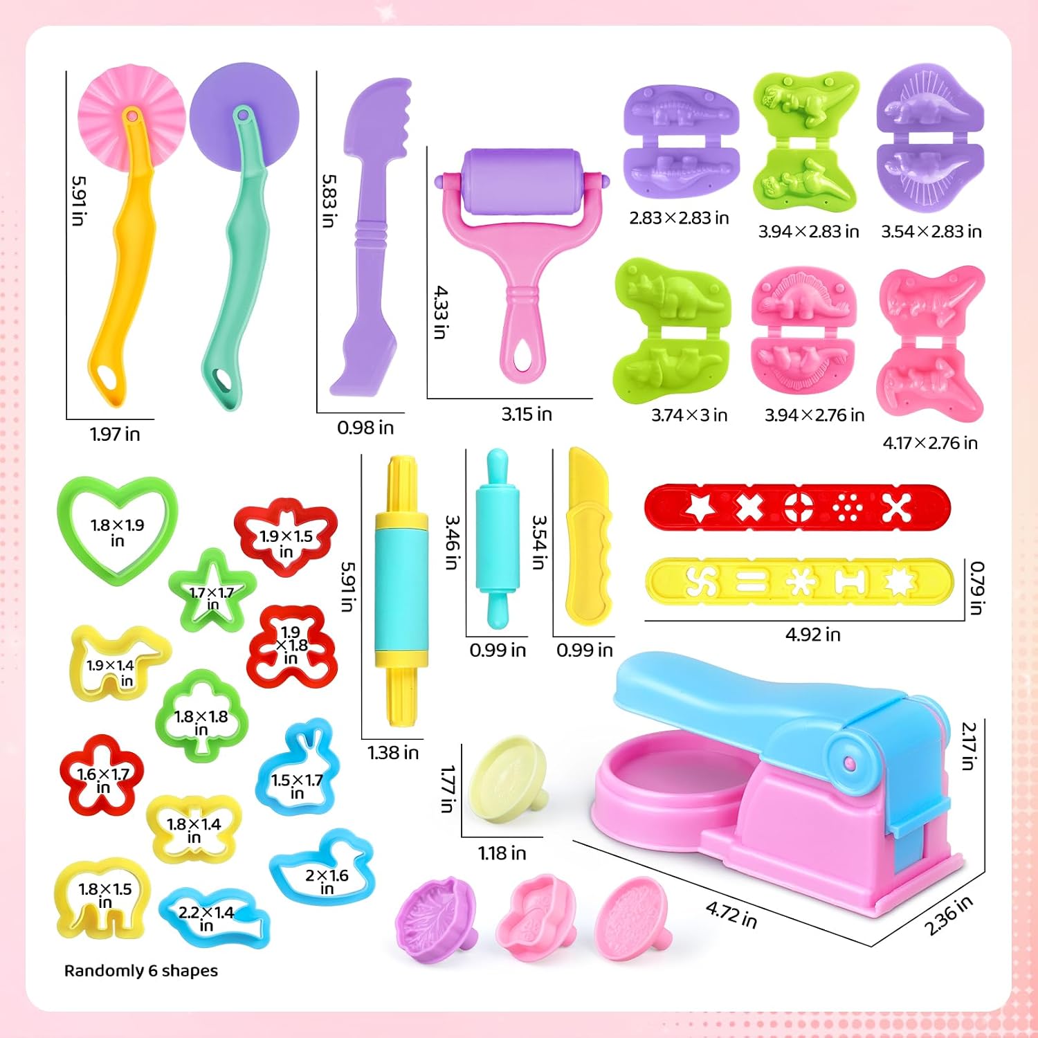 Thumbnail 6 de VConejo 26-Piece Dough Tools Set for Kids