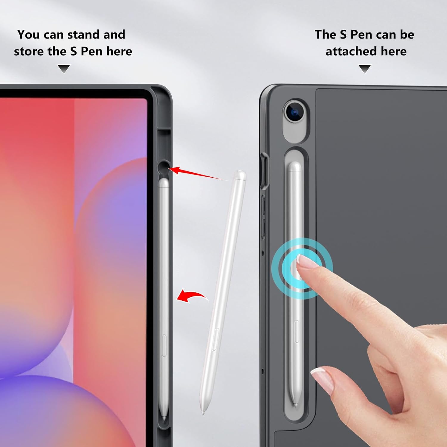 Thumbnail 2 de ProCase Smart Case for Galaxy Tab S10 Lite / S10 FE / S9 FE 10.9-Inch with S Pen Holder