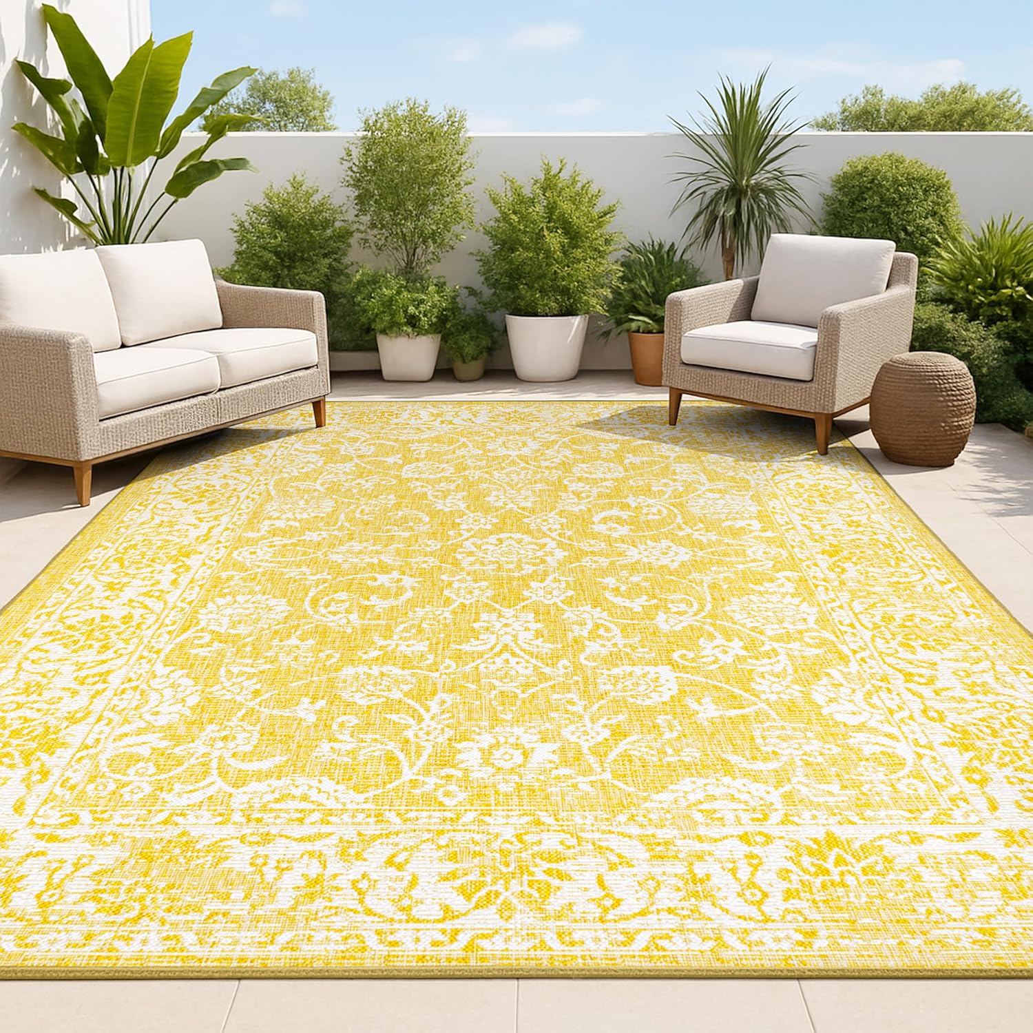 Detalle de JONATHAN Y Indoor/Outdoor Area Rug, 5x8