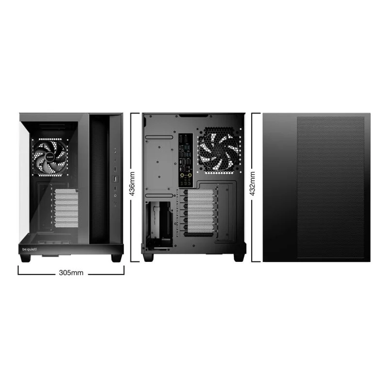 Detalle de be-quiet Light Base 500 para gaming ATX