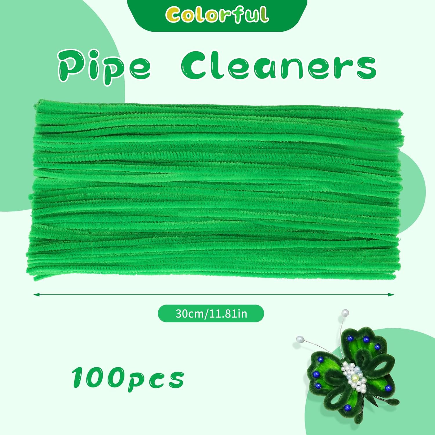 Thumbnail 1 de ZXIIXZ 100Pcs Pipe Cleaners – Creative DIY Craft Stems for Flowers, Animals, and Home Décor