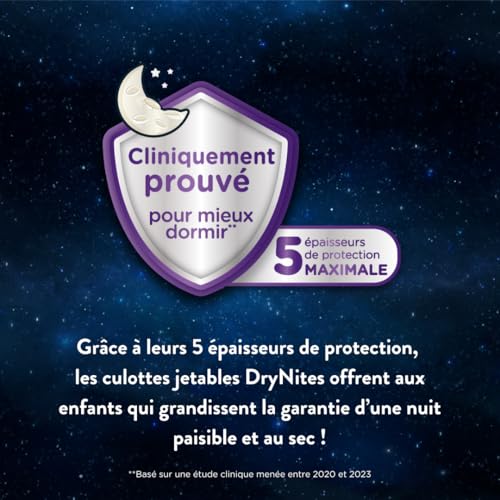 Detalle 2 de HUGGIES DryNites® Sous-vêtements de nuit Ultra-absorbants Garçons 8-13 ans (30-48 kg) – 4x13 culottes
