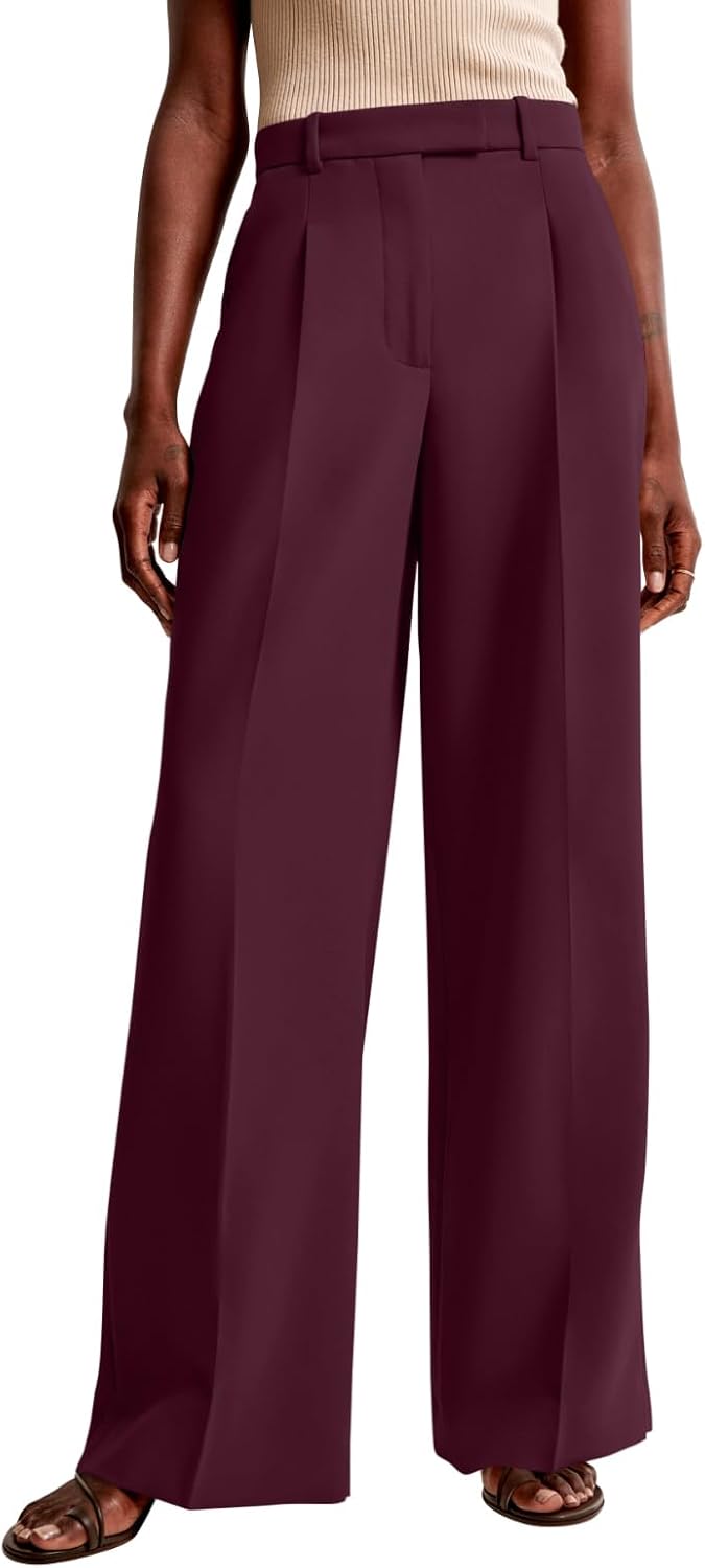 Thumbnail 2 de NIMIN Women's Wide-Leg Work Pants, High-Waisted Palazzo Trousers with Pockets