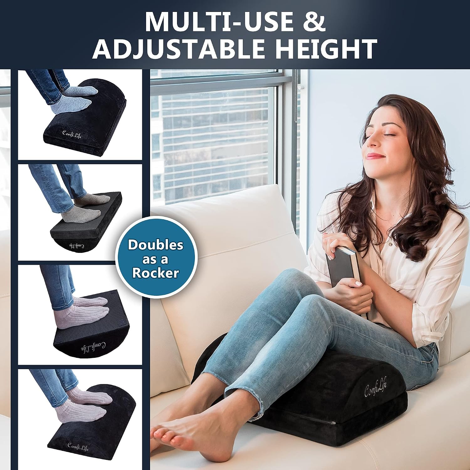 Thumbnail 5 de ComfiLife Under-Desk Footrest in Memory Foam