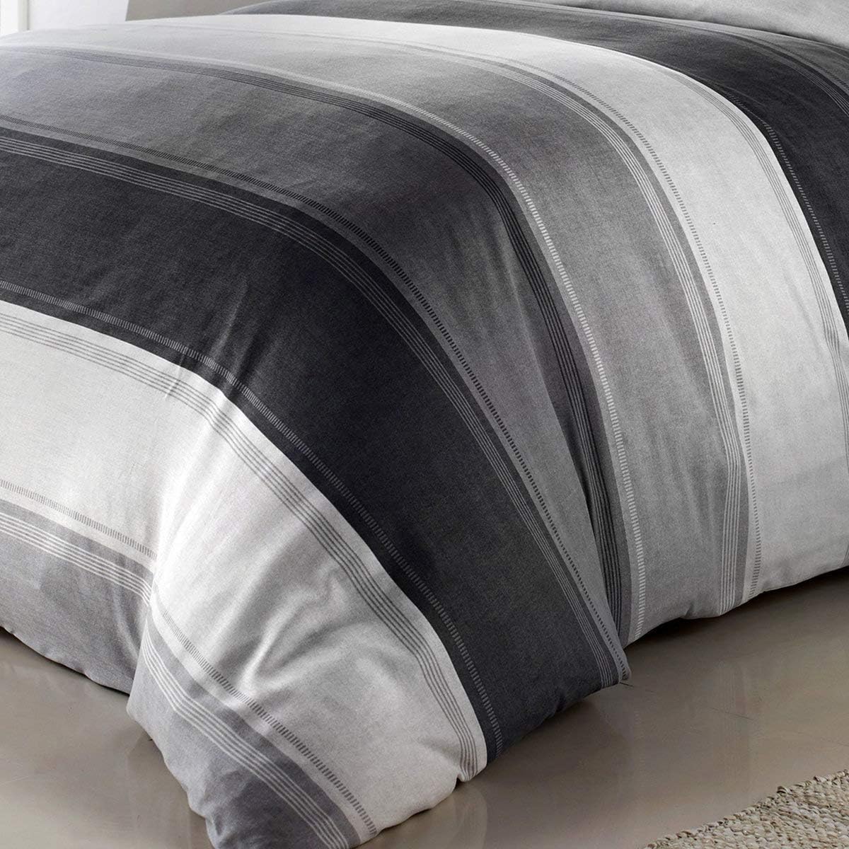 Thumbnail 4 de Betley Classic Wide Stripe copripiumino doppio, grigio