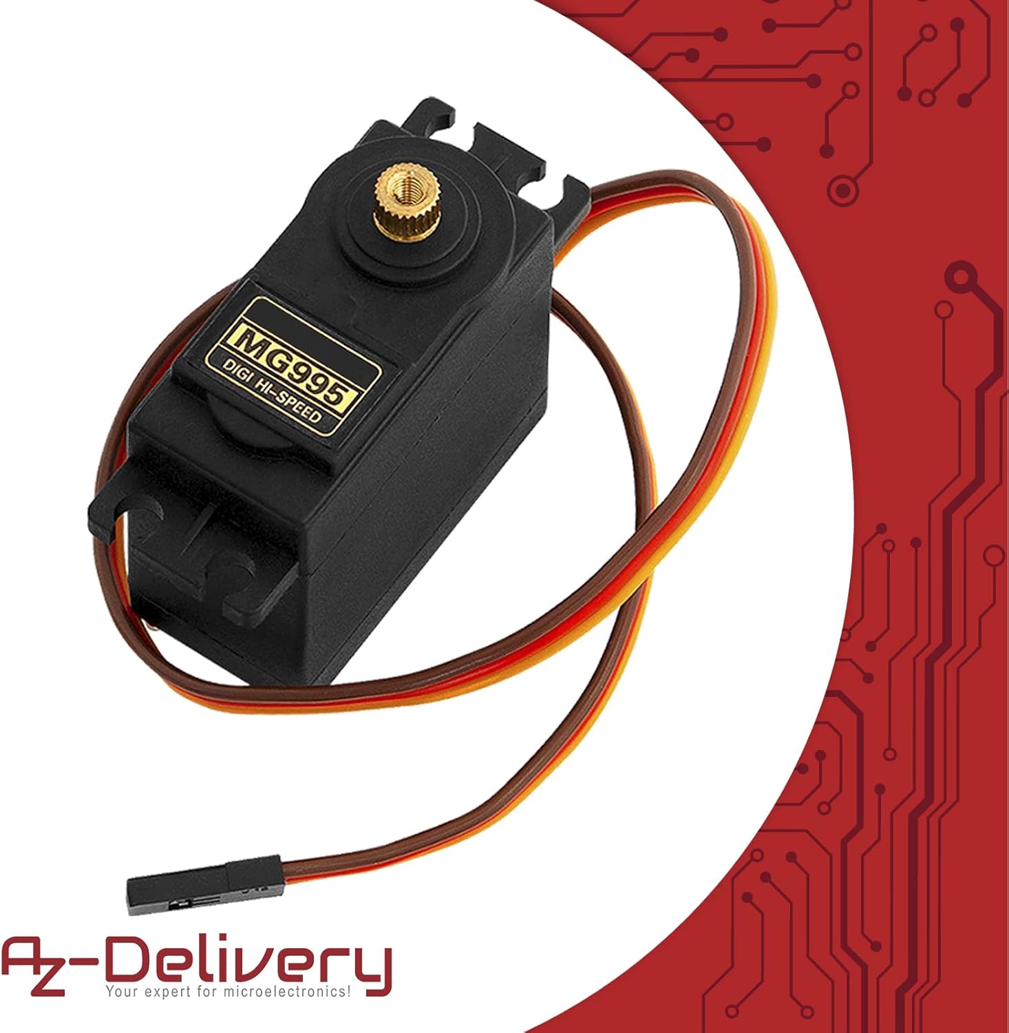 Thumbnail 4 de Micro servomotore digitale MG995 per elicotteri RC, robot e progetti Arduino (con e-book)