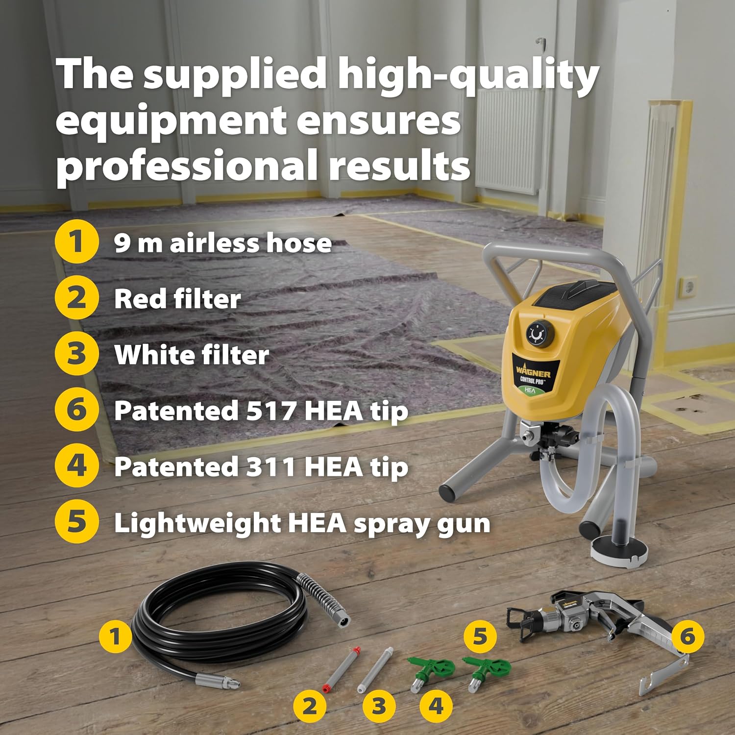 Thumbnail 1 de WAGNER ControlPro 250M Airless Paint Sprayer: a pragmatic choice for walls, ceilings, and more