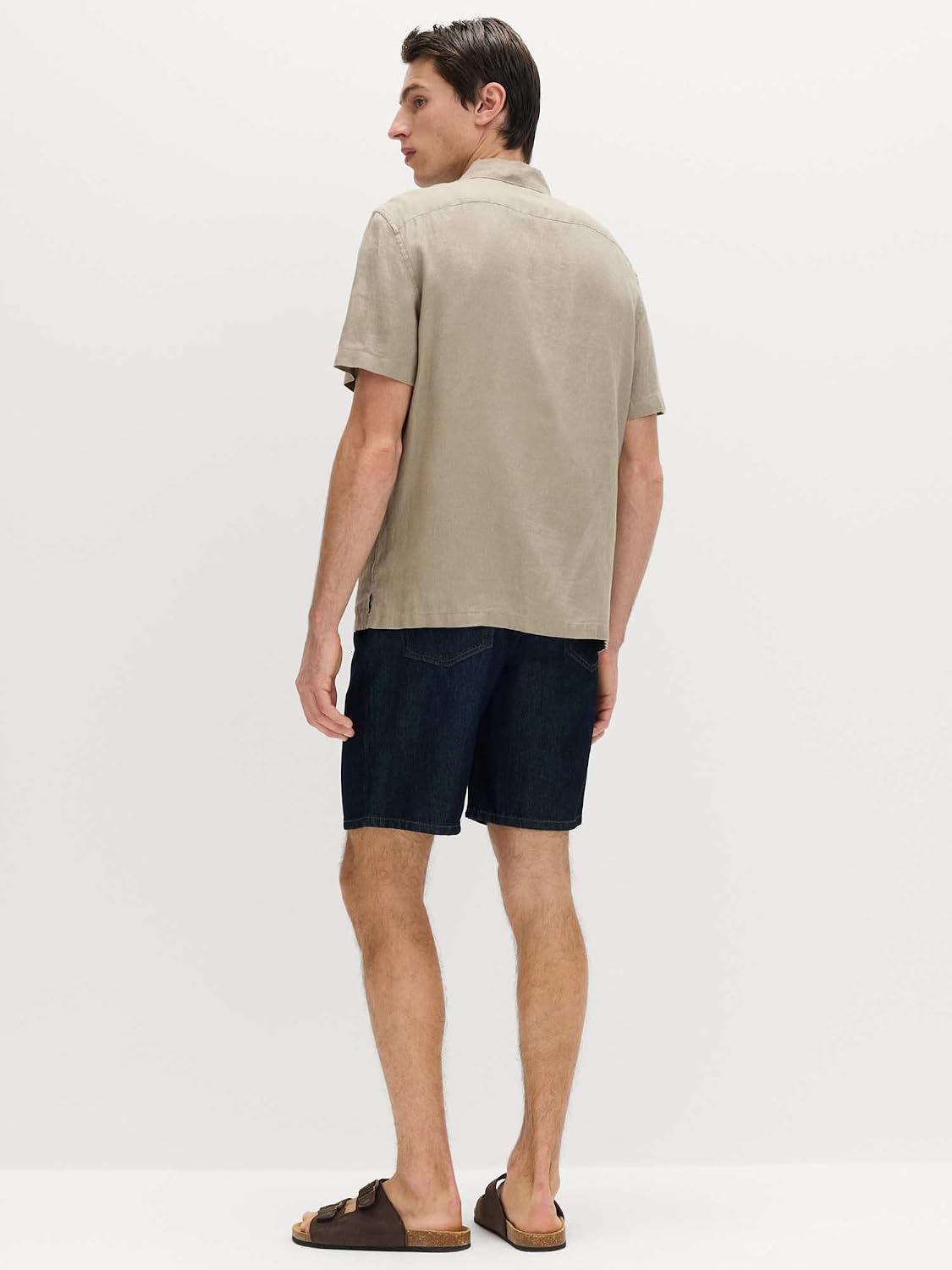Thumbnail 6 de Marks & Spencer herenhemd van puur linnen met korte mouwen en normale pasvorm
