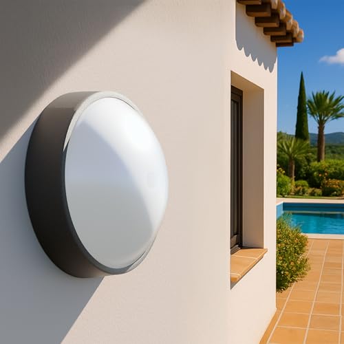 Thumbnail 6 de Luceco Eco Luz LED Exterior de Mamparo 10W (700 lm, 4000K) – Negro, IP54