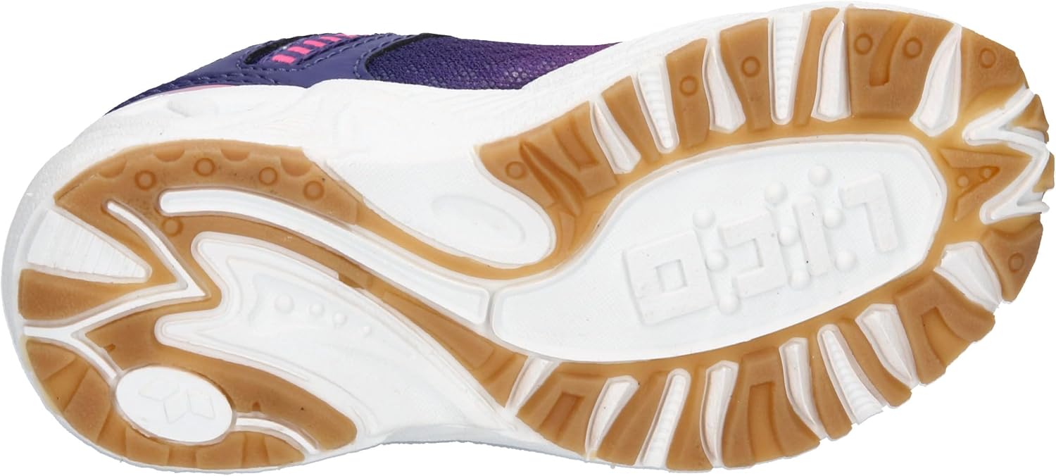 Detalle 2 de Lico Unisex Kinder Barney vs Hallenschuhe – mit Klett & elastischen Schnürsenkeln, flexible TPR-Laufsohle