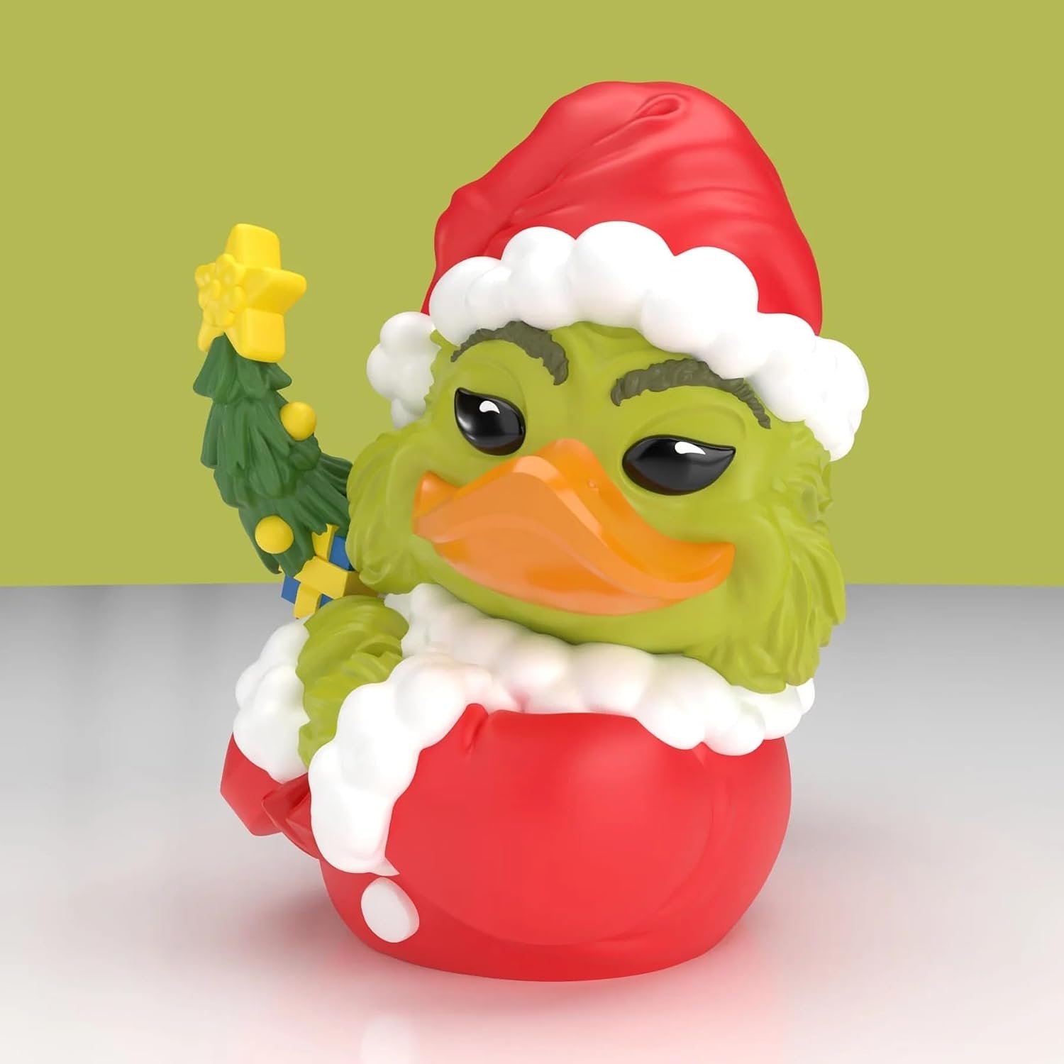 Detalle de TUBBZ Erstausgabe: Der Grinch – Santa Outfit Grinch als Cosplaying-Gummiente Vinylfigur