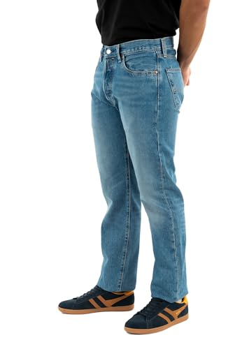 Detalle de Levi's Hombre 501 Original Fit Vaqueros – Regular/Resistente, 31W x 32L (Chemicals)
