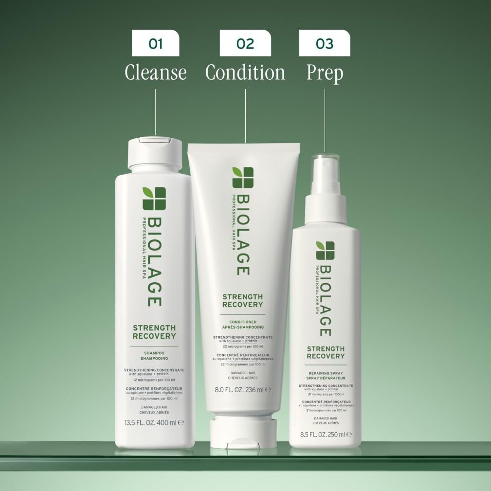 Thumbnail 6 de Biolage Strength Recovery Shampoo: Moisturising & Repairing for Damaged Hair, 400ml