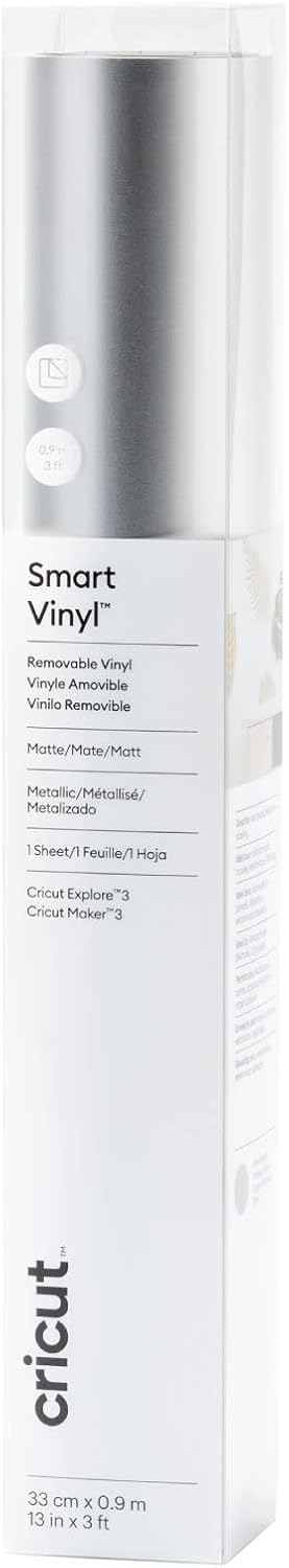 Detalle de Cricut Smart Vinyle Métallique Argent 0,9 m