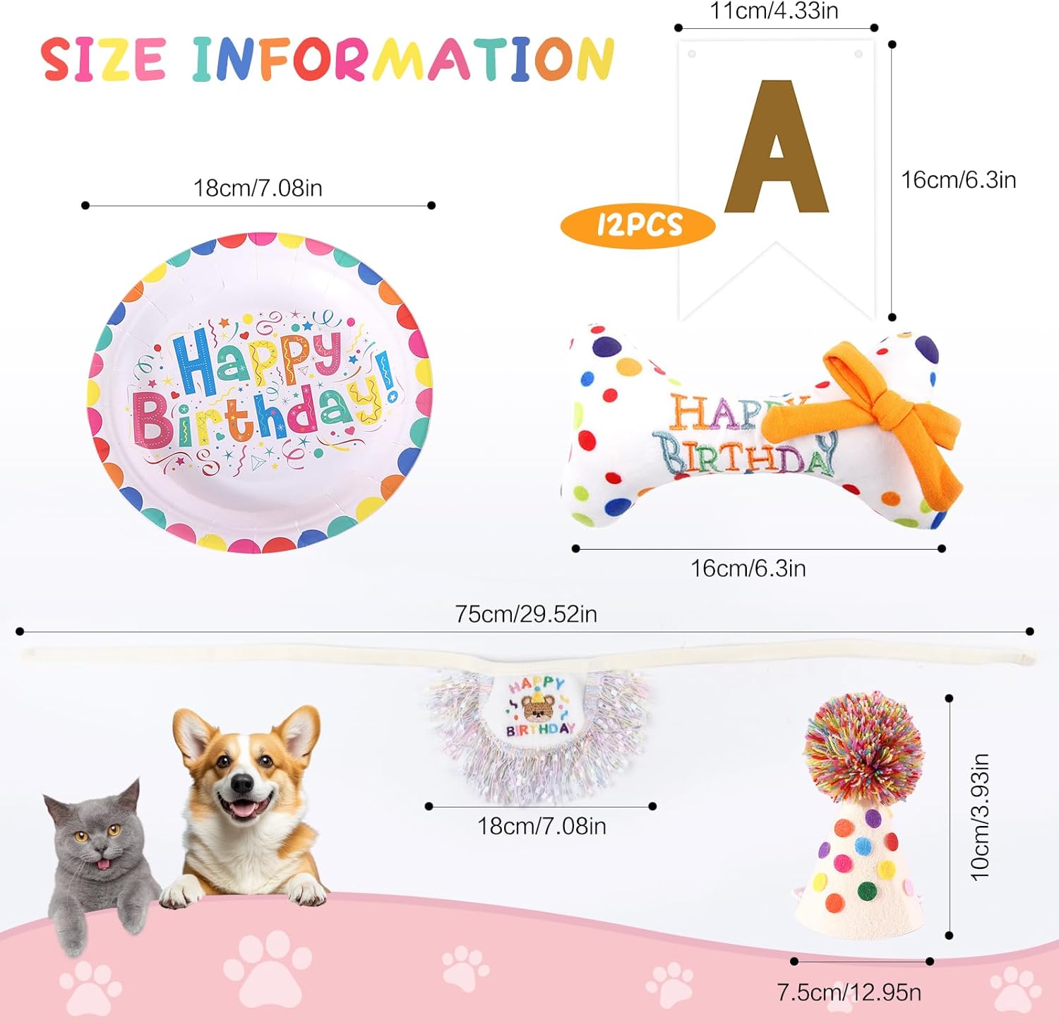 Thumbnail 1 de La Desire Pet Birthday Decorations Kit — All-in-One Party Set for Pets