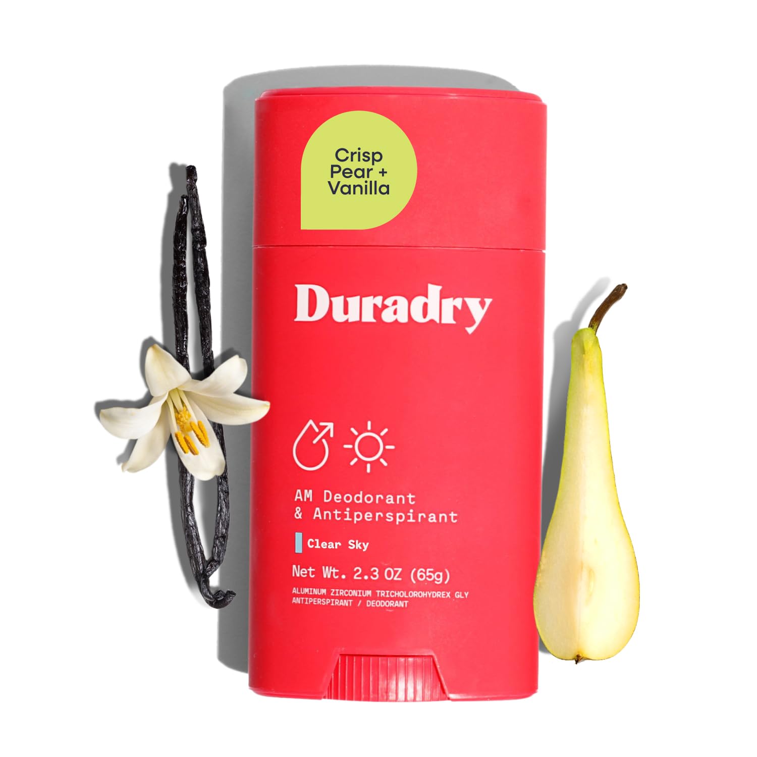 Duradry Clinical-Strength Antiperspirant Deodorant (Clear Sky scent) – Clean Formula for Men & Women