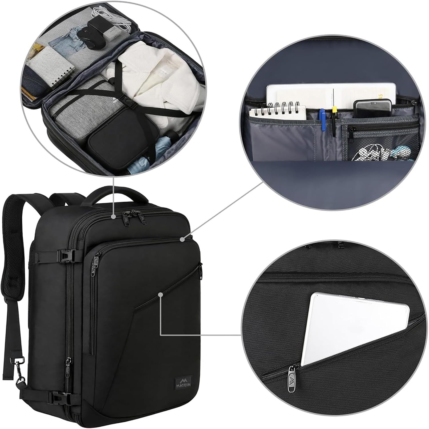 Thumbnail 4 de MATEIN Ryanair Handgepäck Rucksack 24L erweiterbar