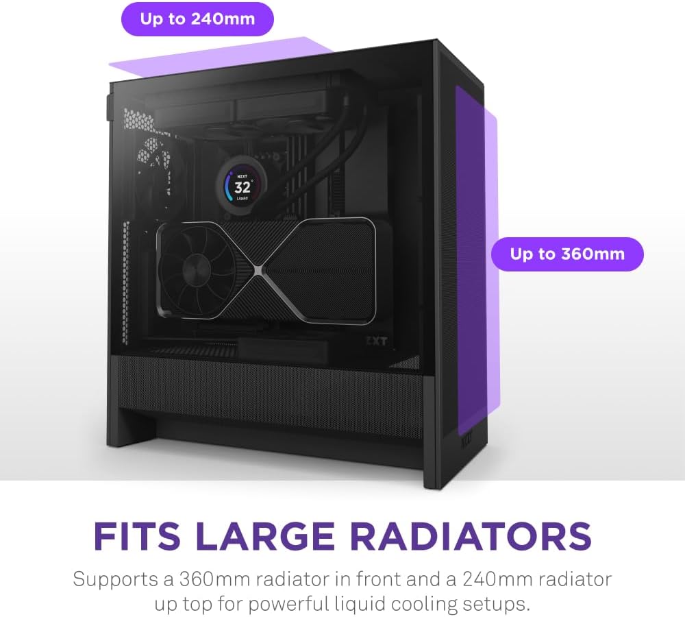 Thumbnail 3 de NZXT H5 Flow PC gaming case