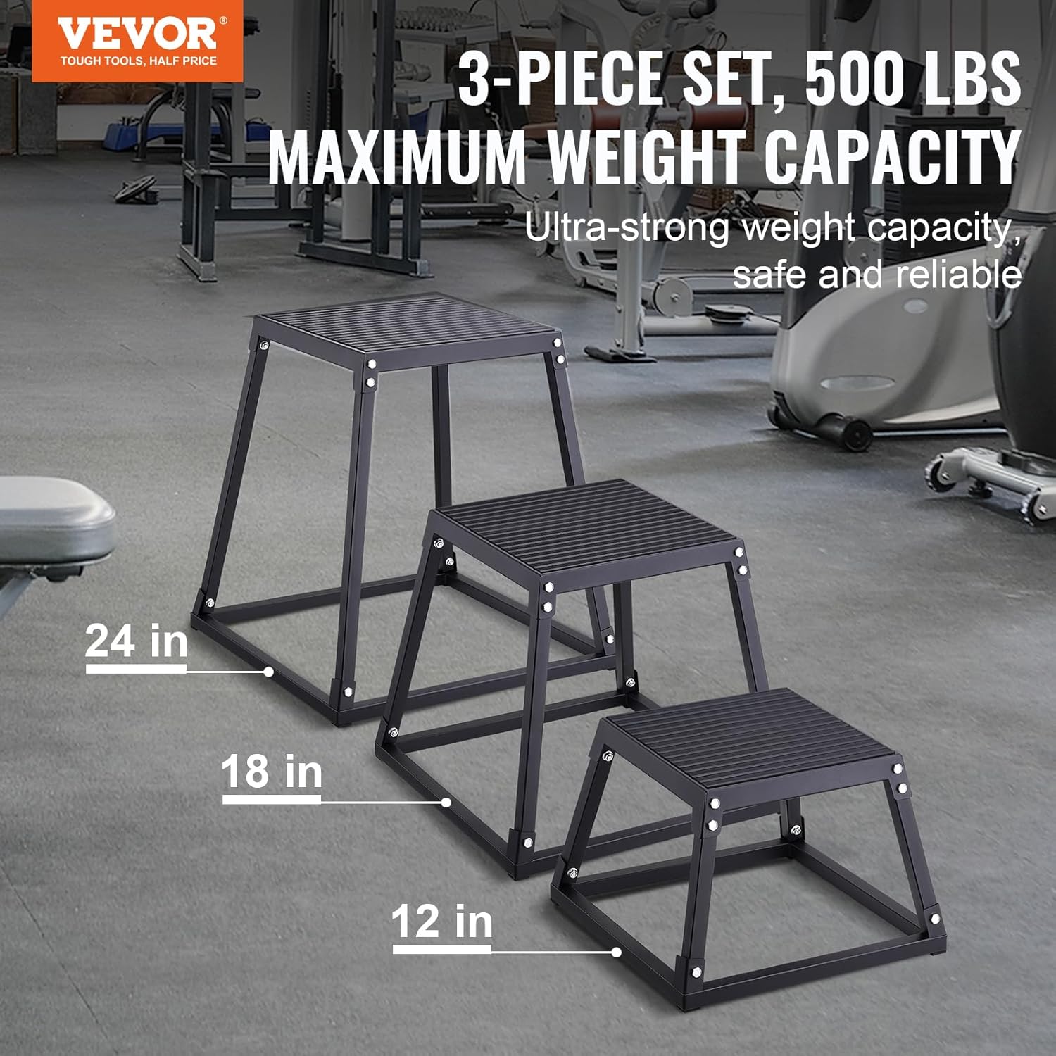 Detalle 2 de VEVOR 18-Inch Plyo Jump Box ⚙