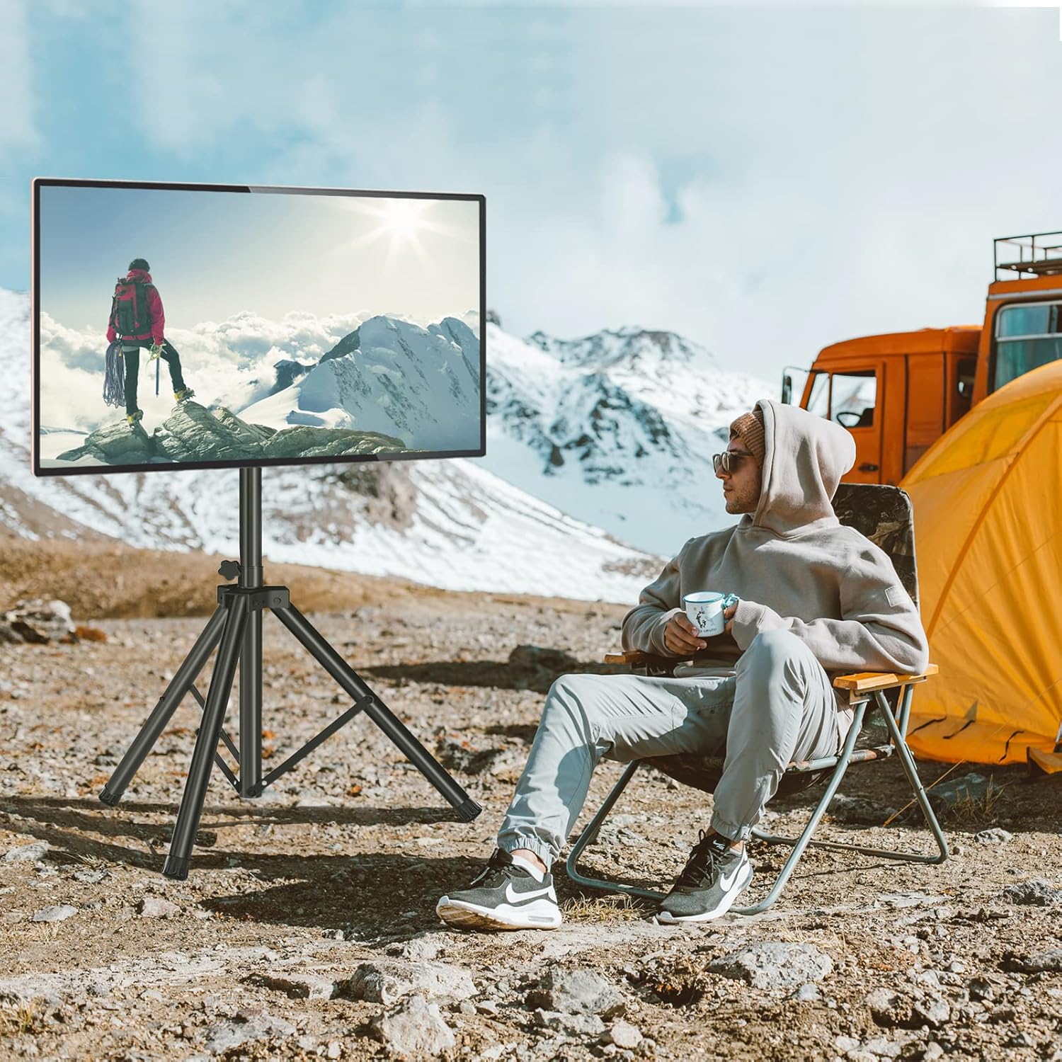 Thumbnail 6 de Tripod TV Stand 100 lbs