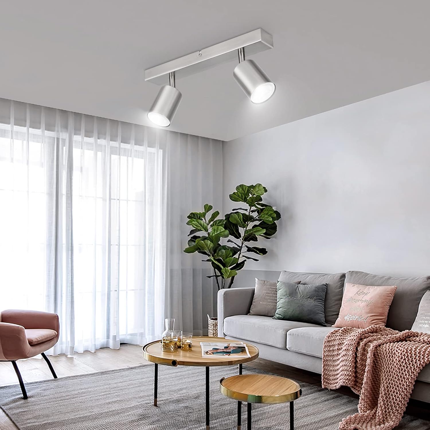 Thumbnail 3 de Ketom Lampada Faretti da Soffitto Orientabili GU10 2 luci