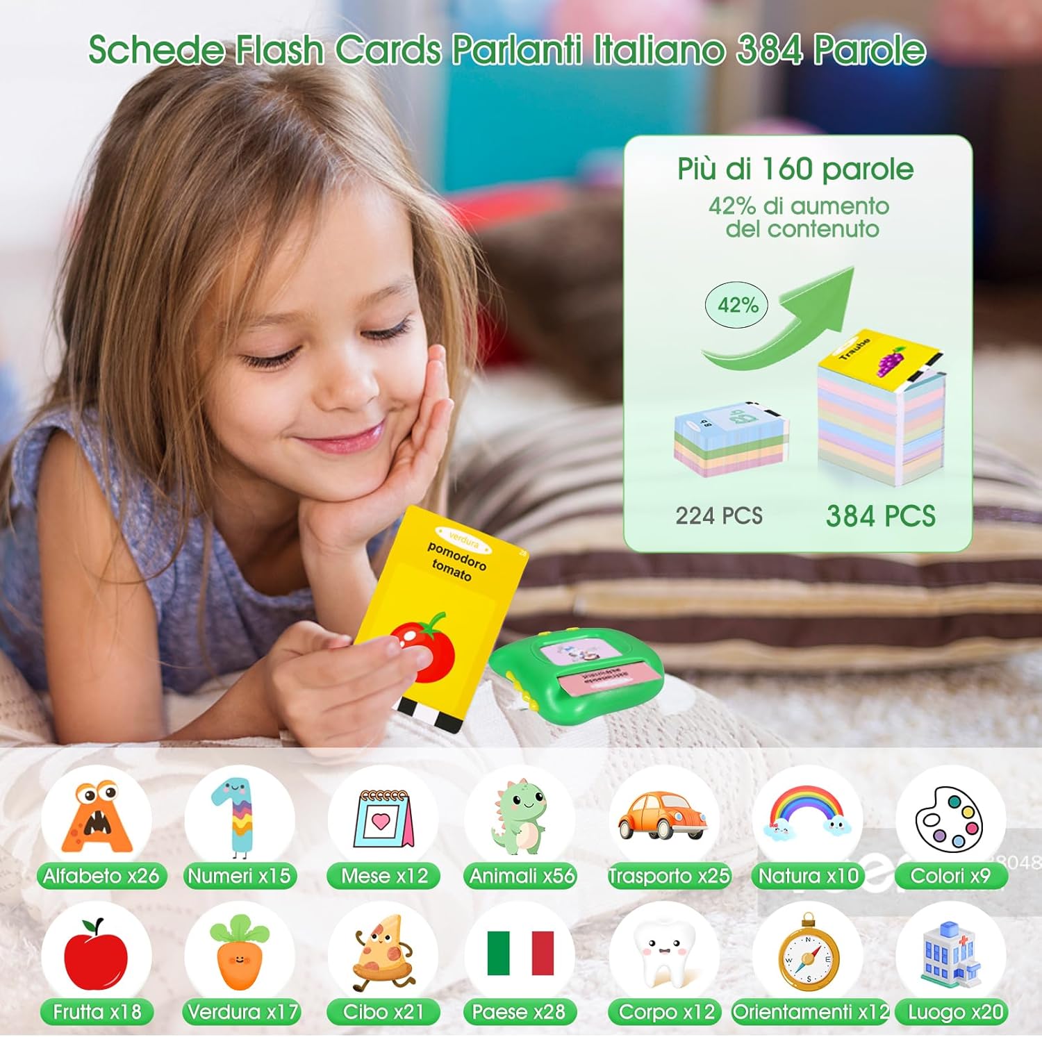 Detalle de Cartes Flash parlantes italien 384 mots