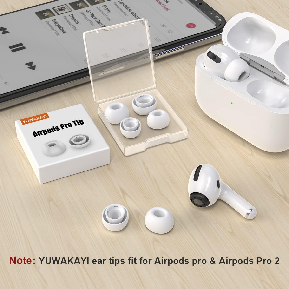Thumbnail 5 de YUWAKAYI AirPods Pro ear tips, 3 pairs