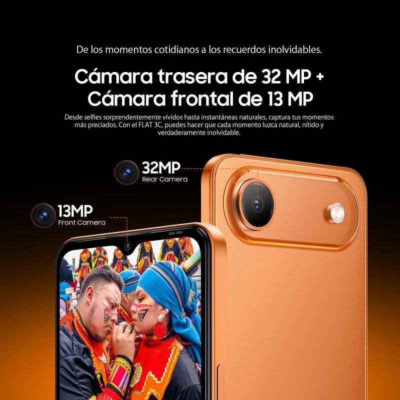 Detalle 2 de OSCAL Flat 3C 4G, 4GB/64GB, 6.56'' Azul