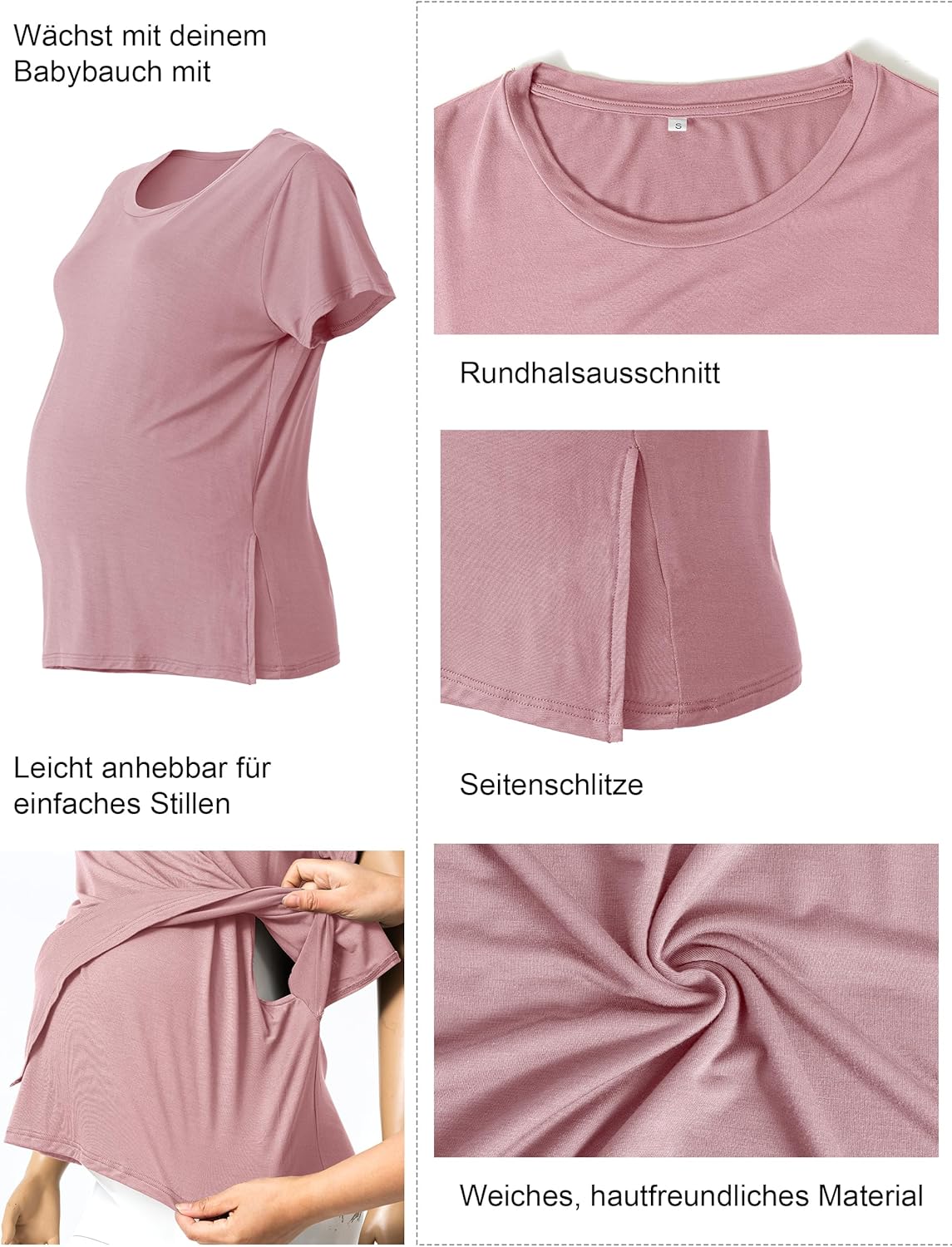 Thumbnail 3 de SUNNYBUY Still T-Shirts 3er-Set – Stillshirt Kurzarm für Damen