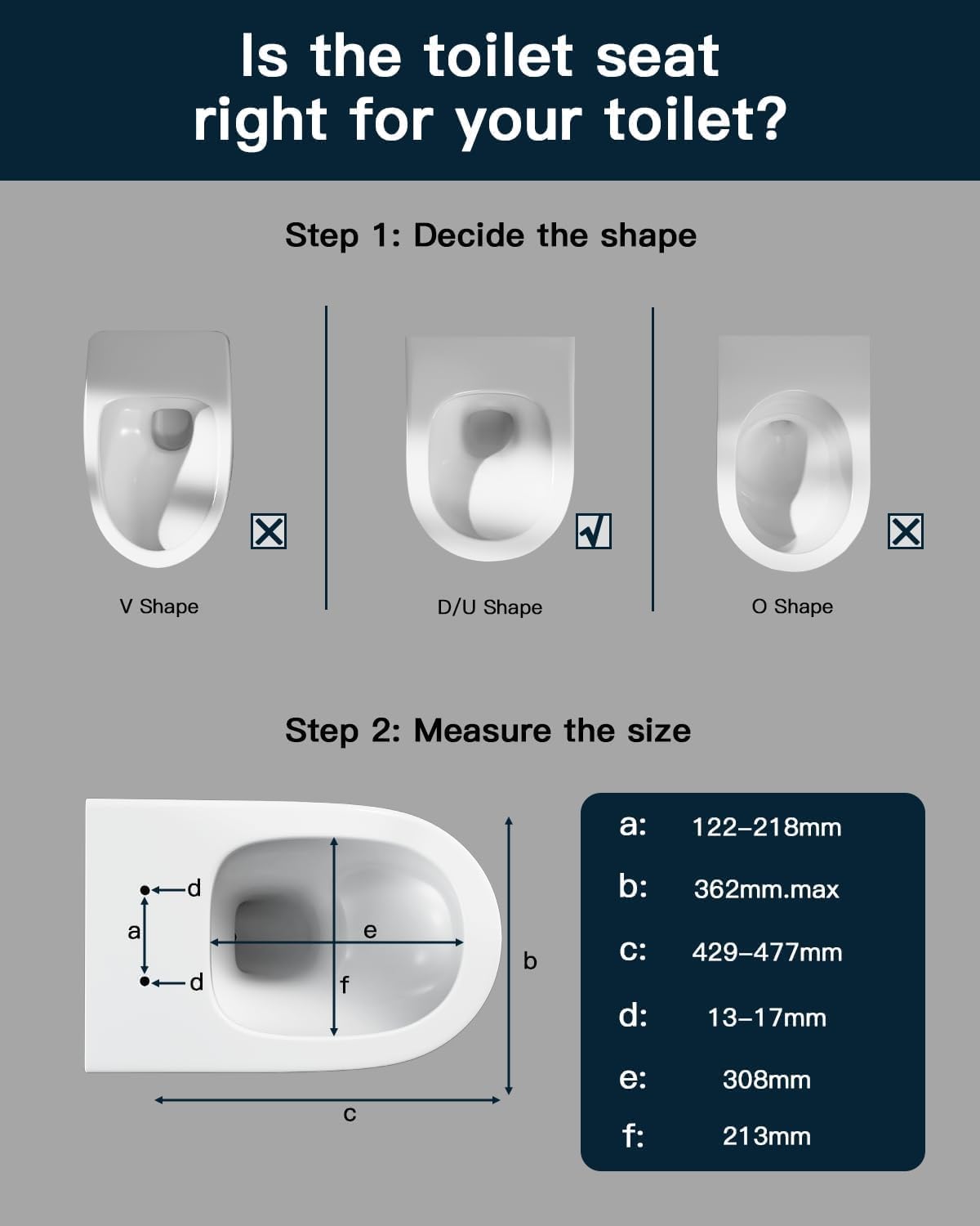 Detalle 2 de D Shape Soft Close Toilet Seat 1 — toilet seat 🚽