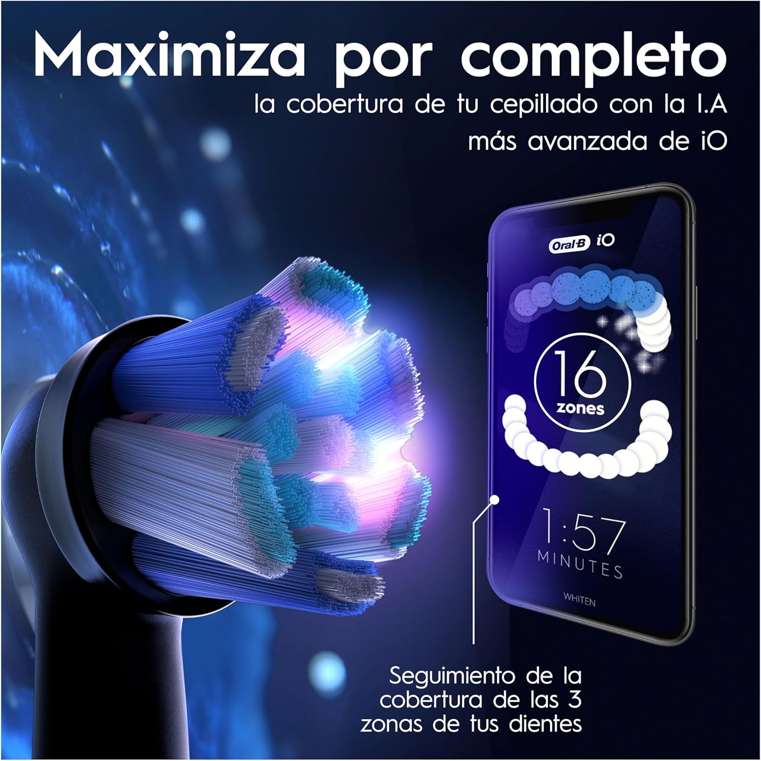 Thumbnail 8 de Oral-B iO 10 Cepillo Eléctrico Negro con App y Cargador 🪥