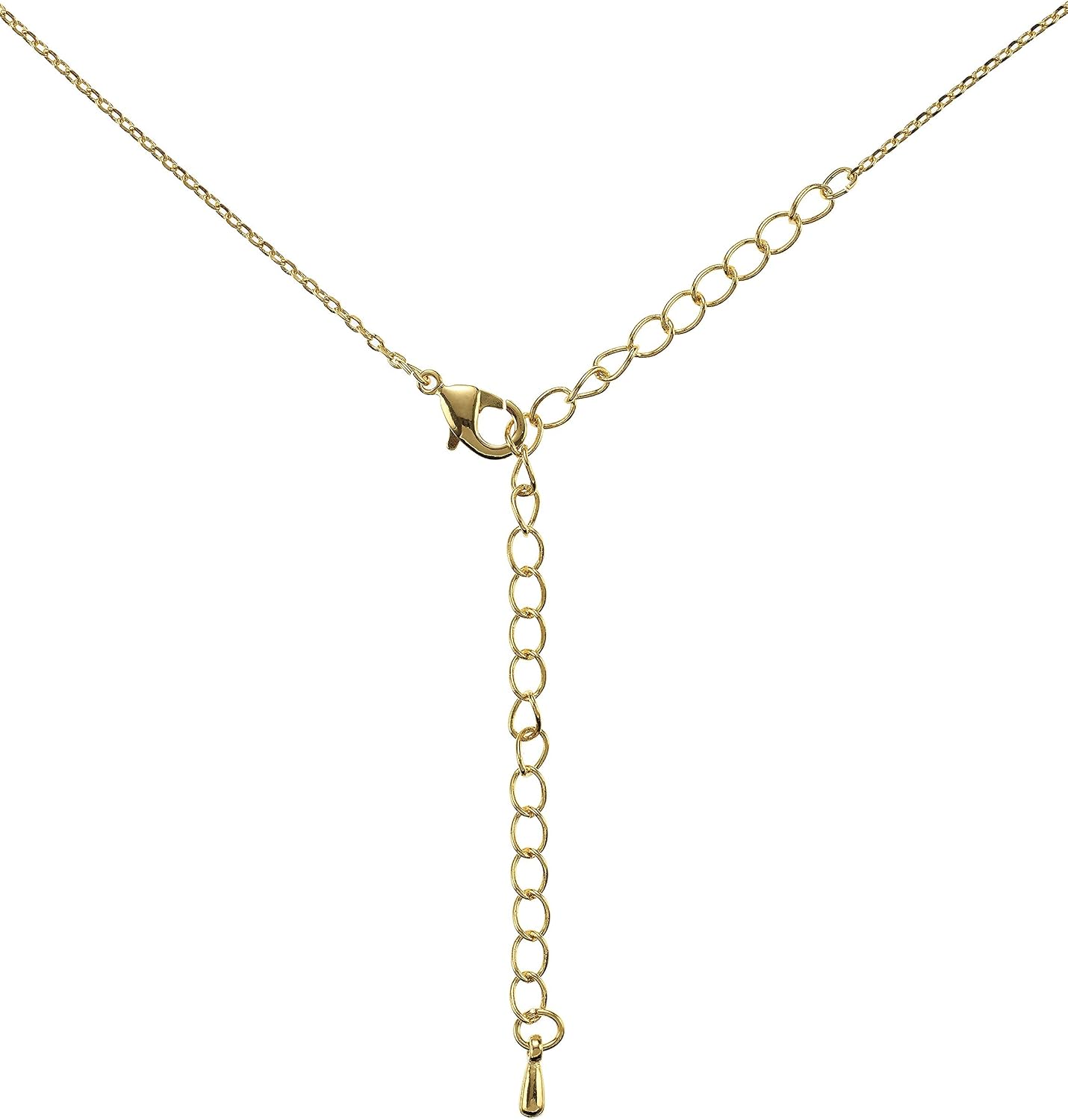 Detalle 2 de Collier pendentif abeille Namana en laiton plaqué or 18 carats, détails émail noir