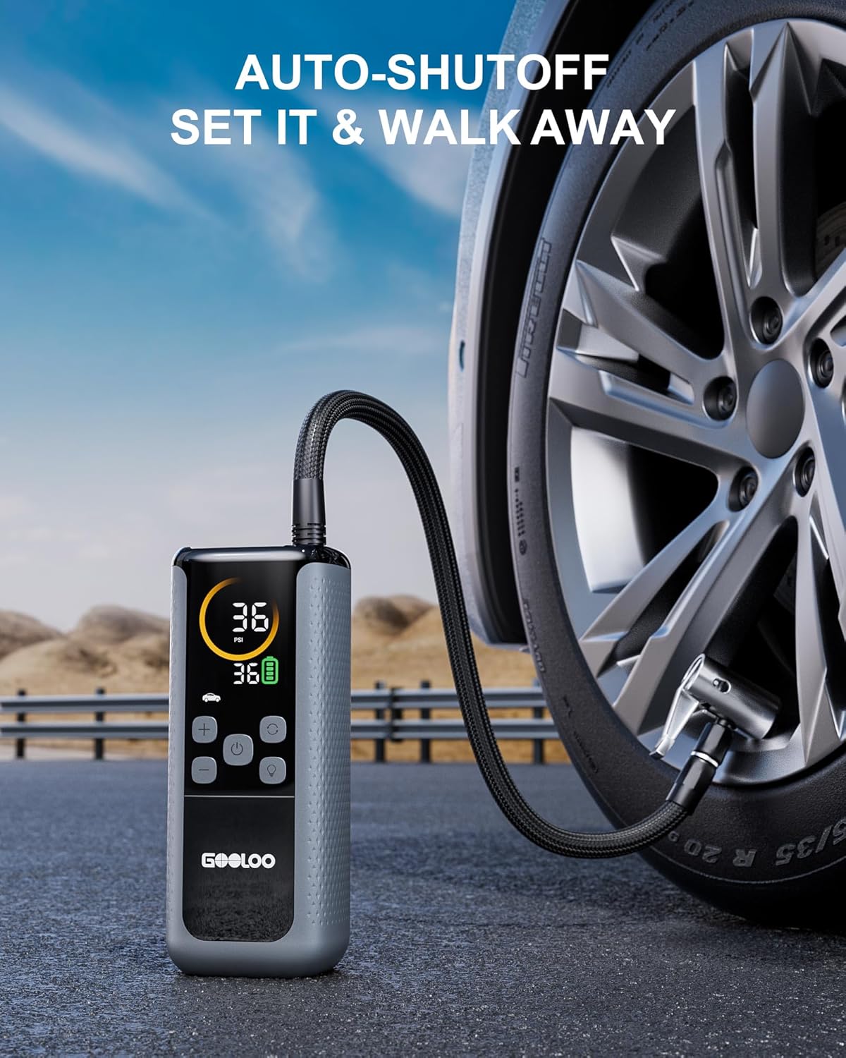 Thumbnail 3 de GOOLOO GT160 Dual Tire Inflator with Auto Shut-off