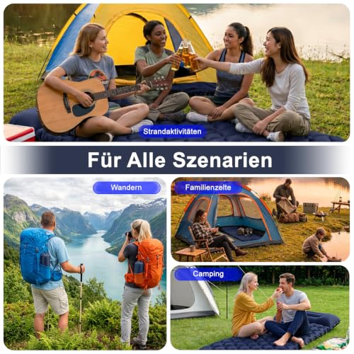 Thumbnail 6 de AMZBOSS Isomatte Camping 195 x 65 cm – Ultraleicht, wasserdicht und selbstaufblasend