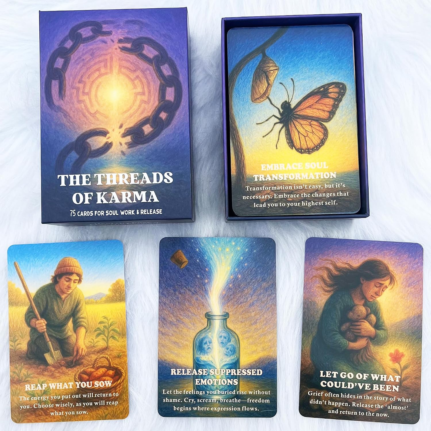 Detalle 1 de DPEHAKMK Oracle Cards, 75-Card Deck