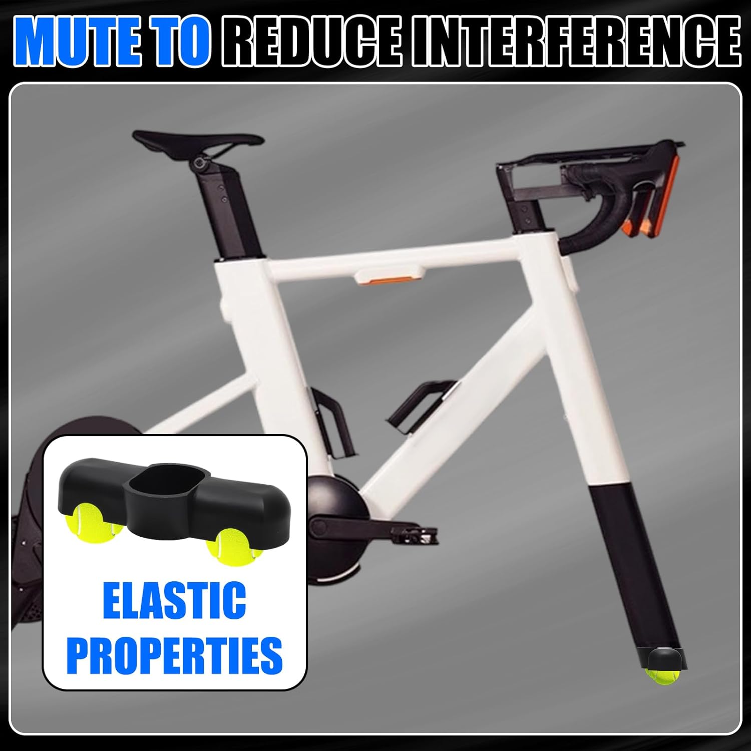 Thumbnail 6 de Umllpet Rocker-Plate-Feet Adapter (1 Stück) für Indoor Cycling Rollentrainer – mit 2 Tennisbällen