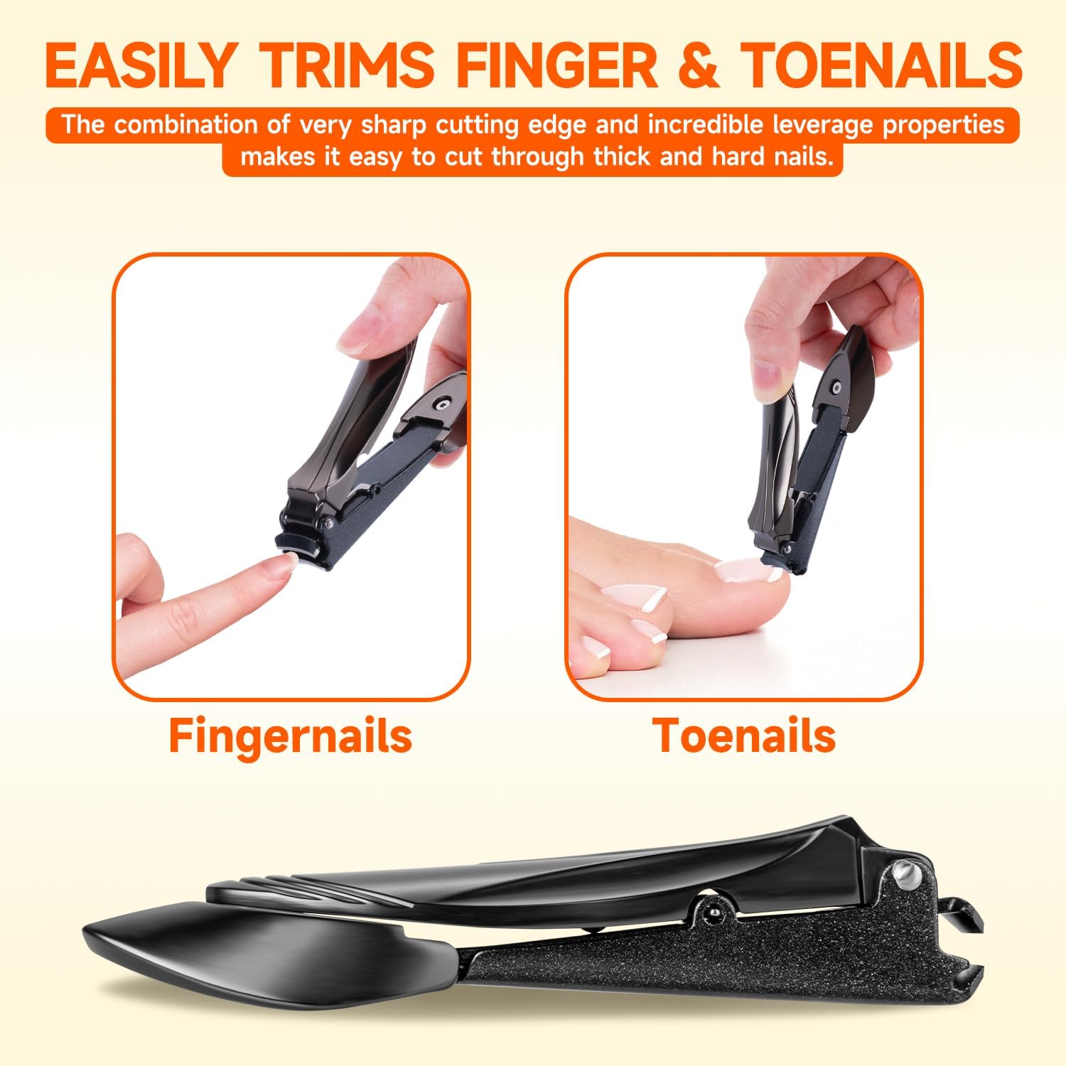 Detalle 1 de Maqhpu Nail Clippers with Catcher for Men ✂