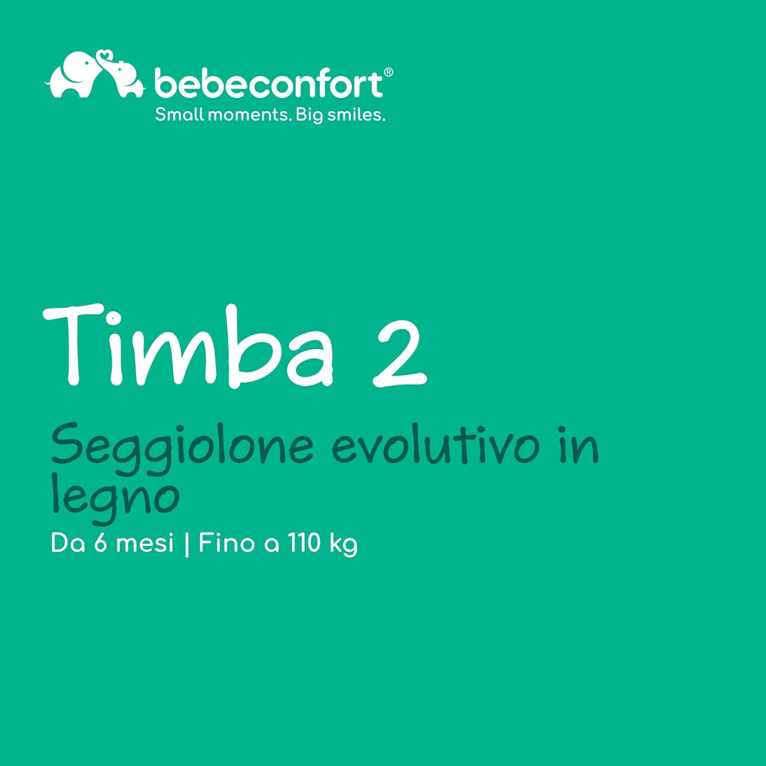 Detalle 2 de Bebeconfort Timba 2 Seggiolone Pappa Evolutivo in Legno – Ergonomico, Regolabile e Surgidamente Adatto a 6 Mesi fino a 110 kg
