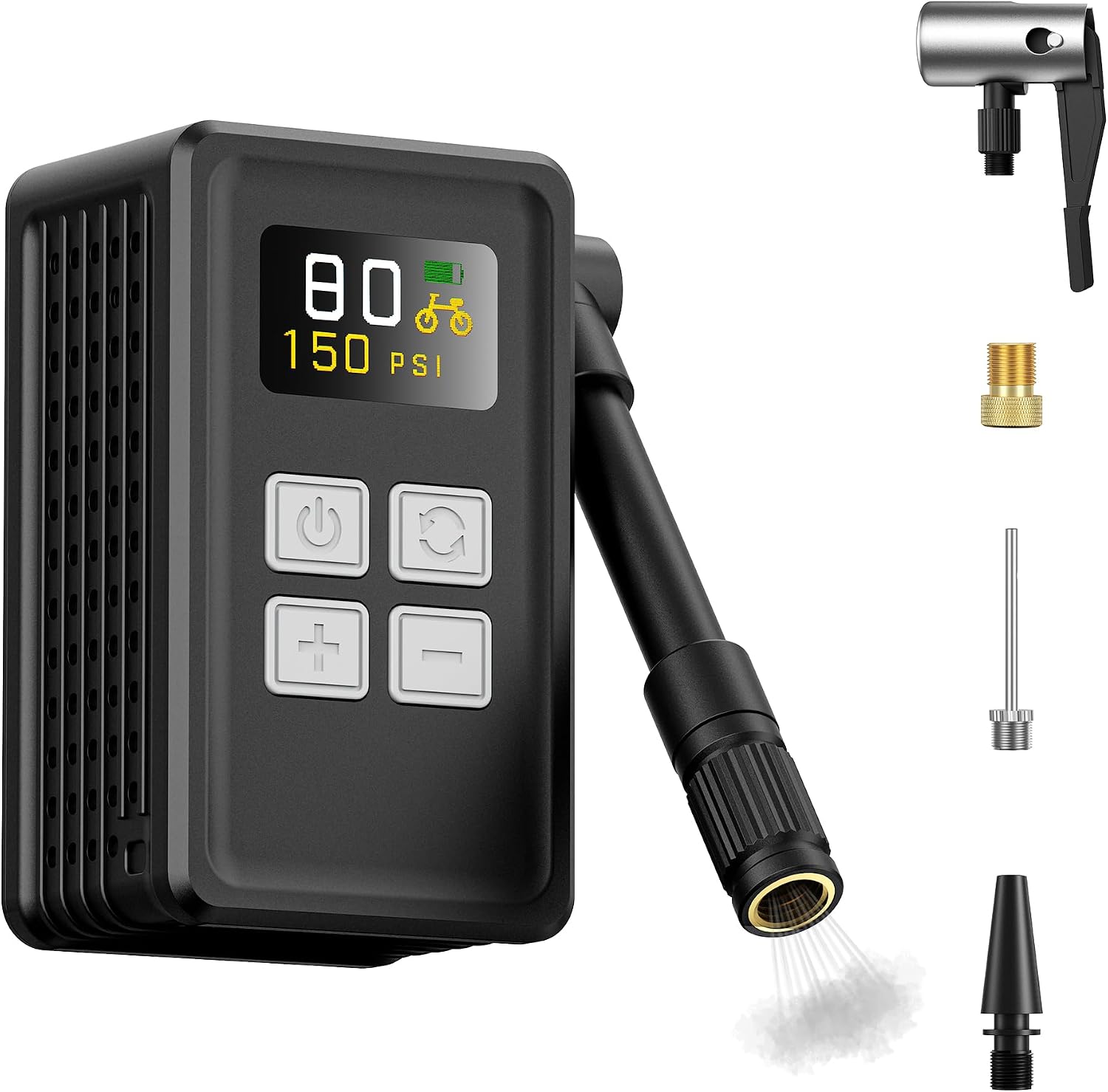 Detalle de EXTOLINK NanoPump Pro 2025 150 PSI electric bike pump