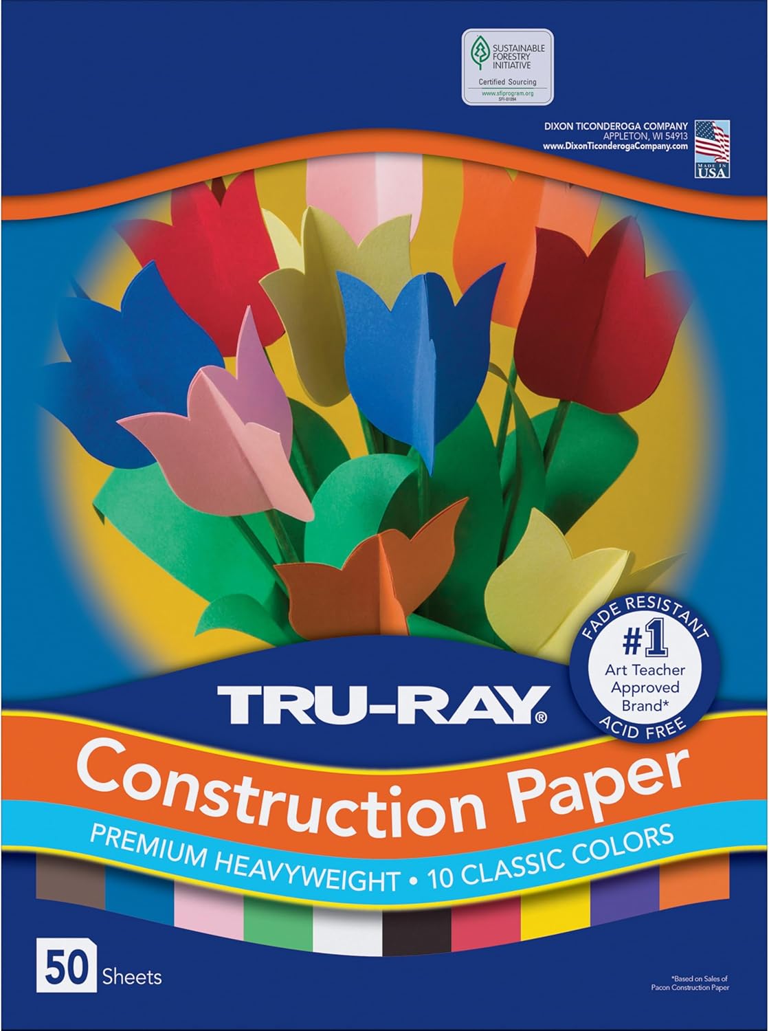 Thumbnail 6 de Tru-Ray Construction Paper, 10 Vibrant Colors, 9" x 12", 50 Sheets
