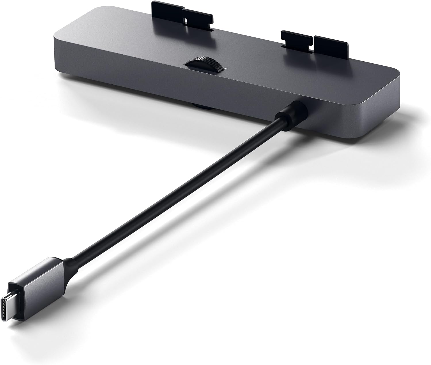 Detalle de SATECHI Hub USB-C con morsetto per iMac e lettore Micro/SD: espansione dati per iMac 2019/2017 e iMac Pro (grigio siderale)