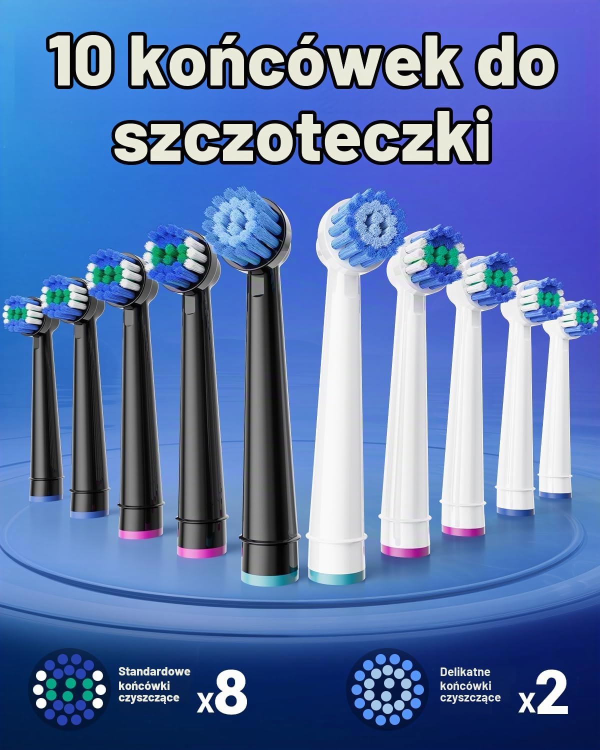 Thumbnail 5 de YTEATH PRO – 2 obrotowe szczoteczki elektryczne, 10 końcówek, 5 trybów, IPX7