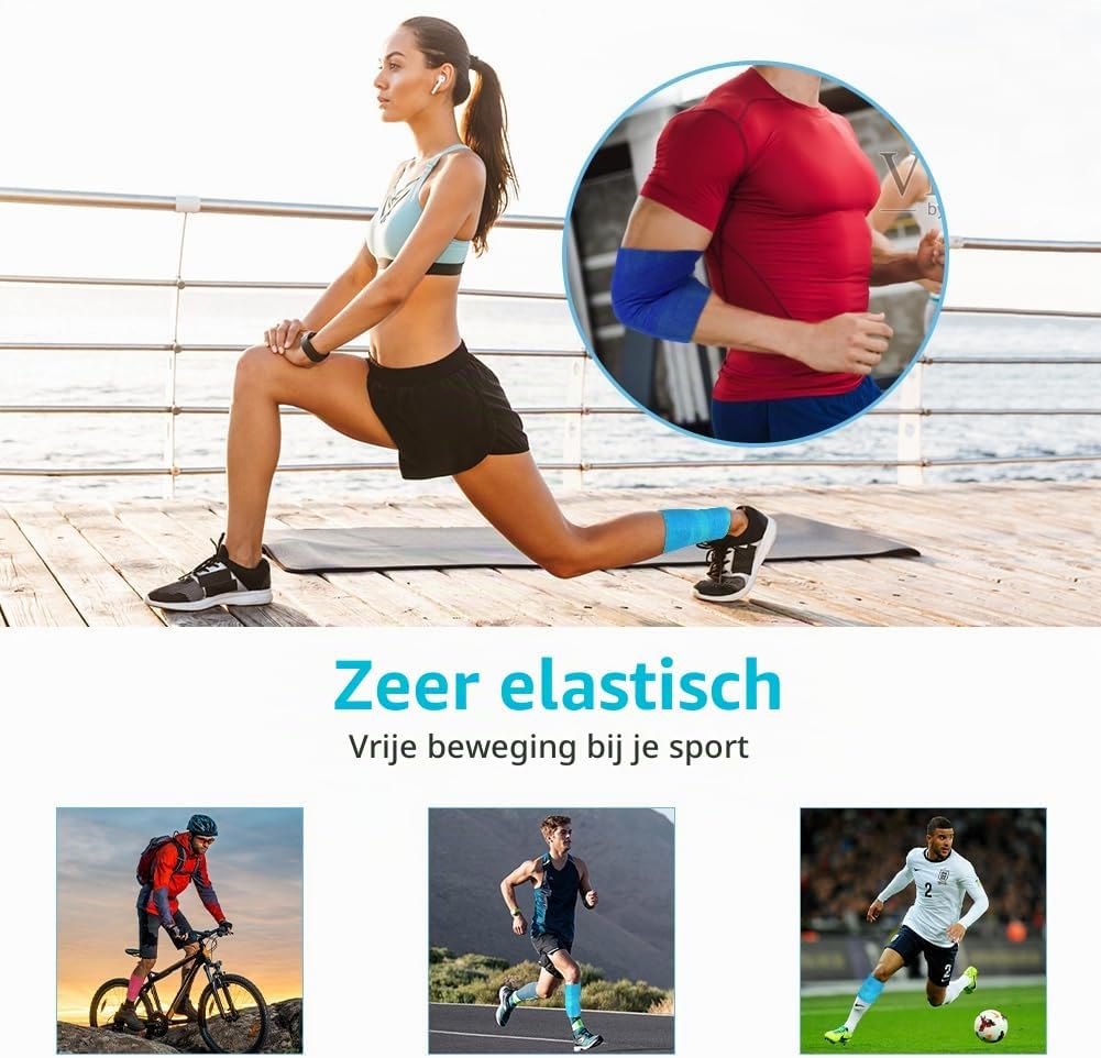 Thumbnail 6 de ACWOO zelfklevende sporttape, 8 rollen van 5 cm x 4,5 m