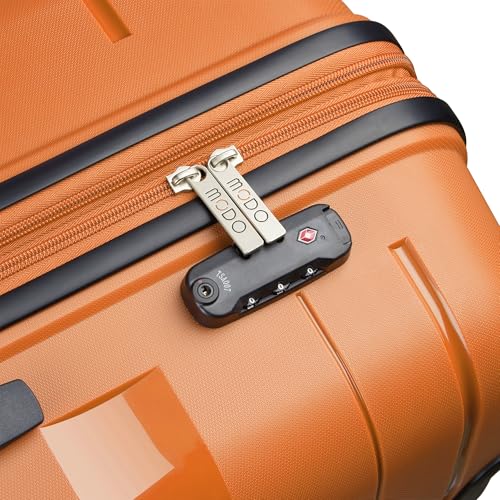 Detalle de MODO by Roncato MD1 Trolley grande 75 cm Espandibile - Arancio: la tua compagna di viaggio leggera e capiente