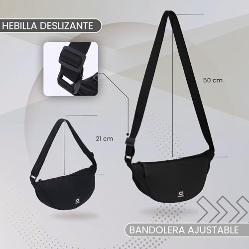 Detalle de AMICHI Bolso bandolera nylon impermeable para mujer