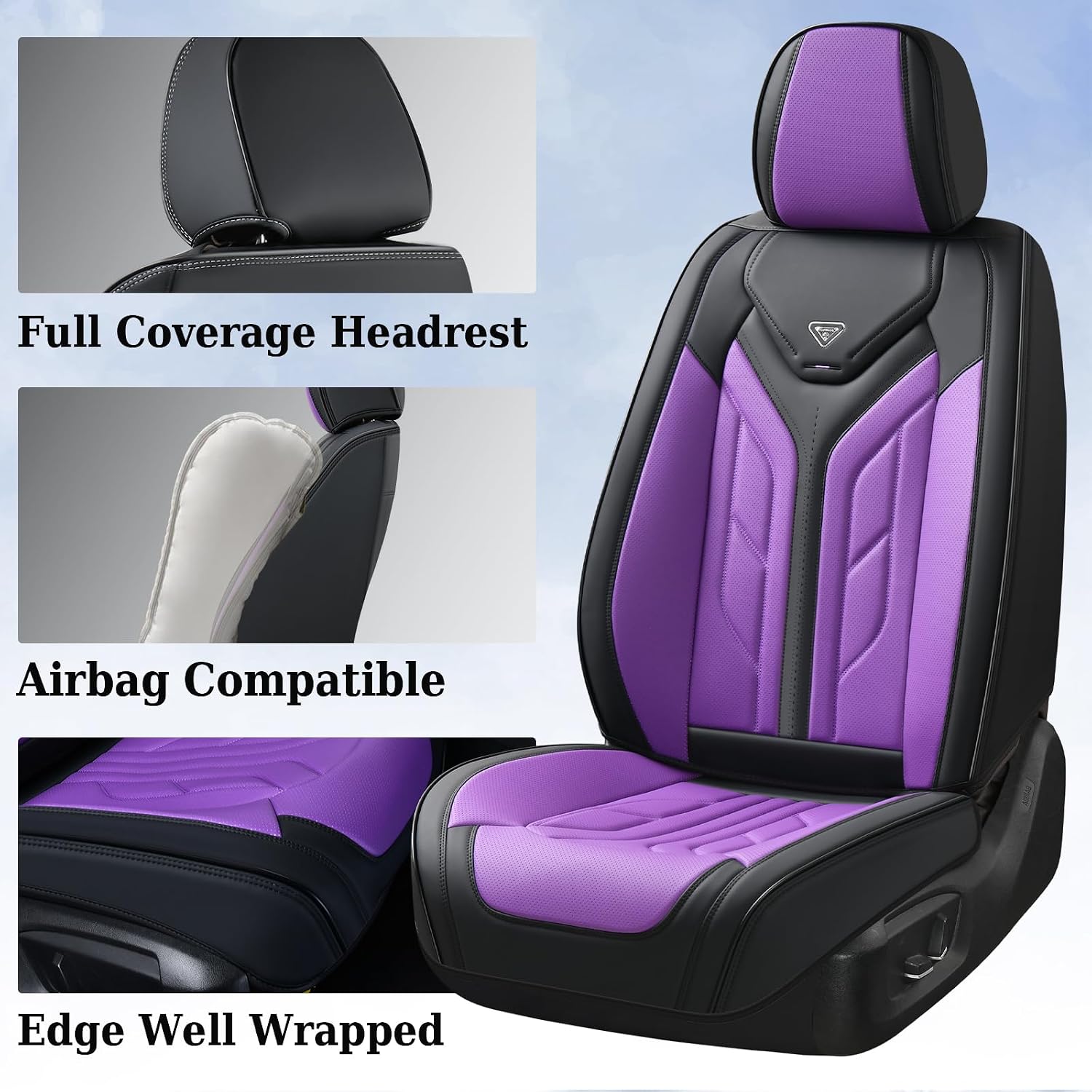 Detalle de Coverado Car Seat Covers Full Set 5‑Piece