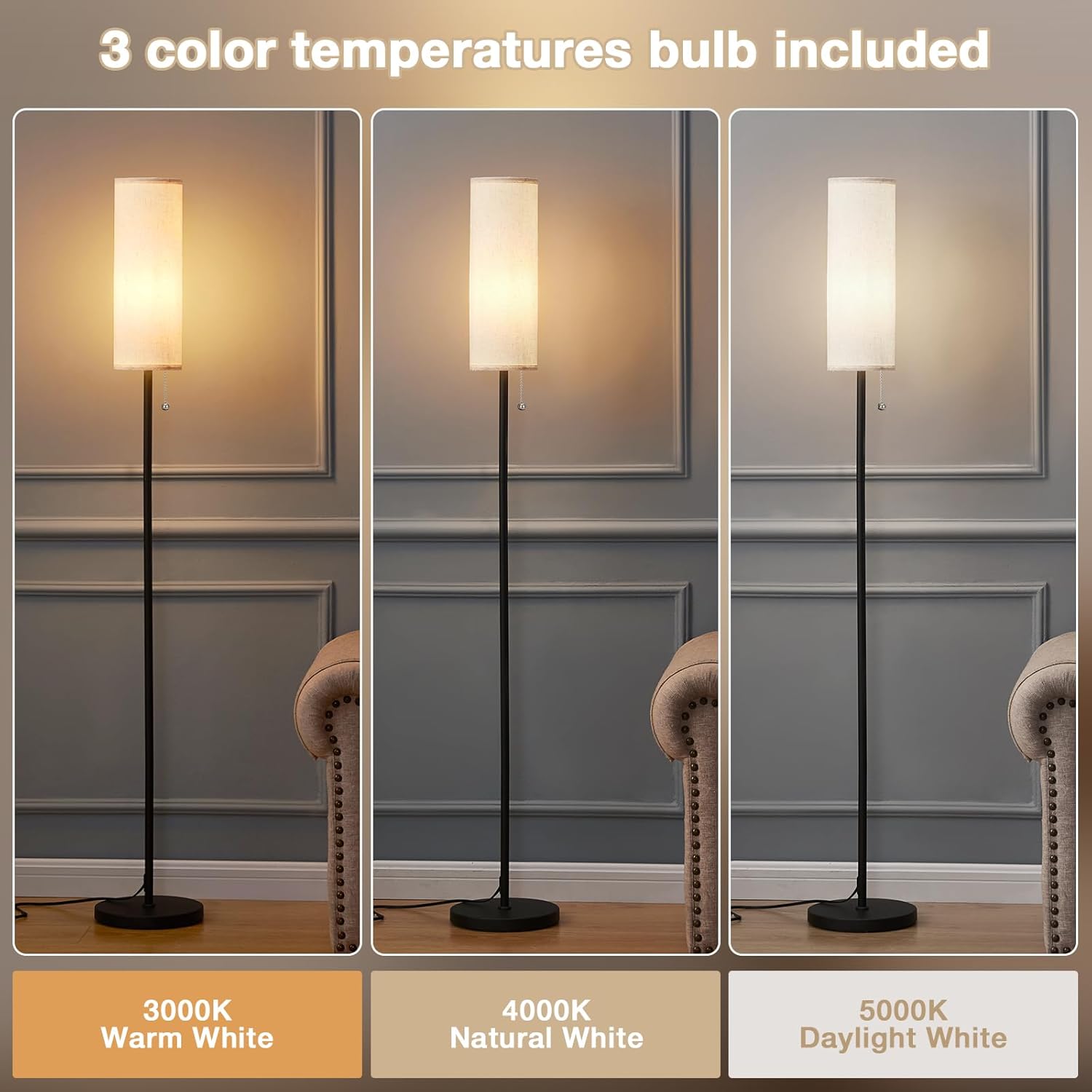 Detalle 2 de Aooshine 64" Floor Lamp for Living Room