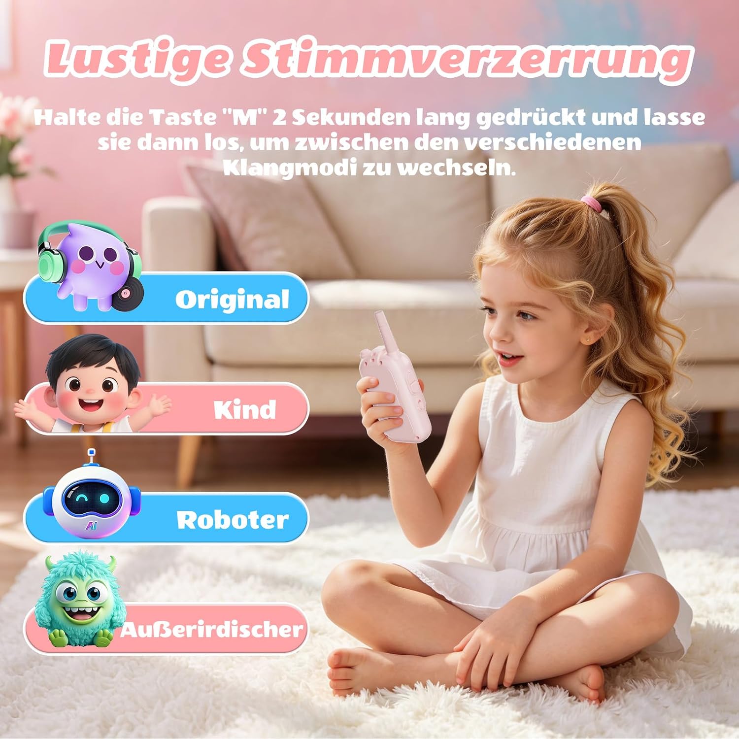 Thumbnail 4 de Dr. RiaoRiao Walkie Talkie mit Video – Outdoor-Spielzeug für Mädchen und Jungen 4–10 Jahre