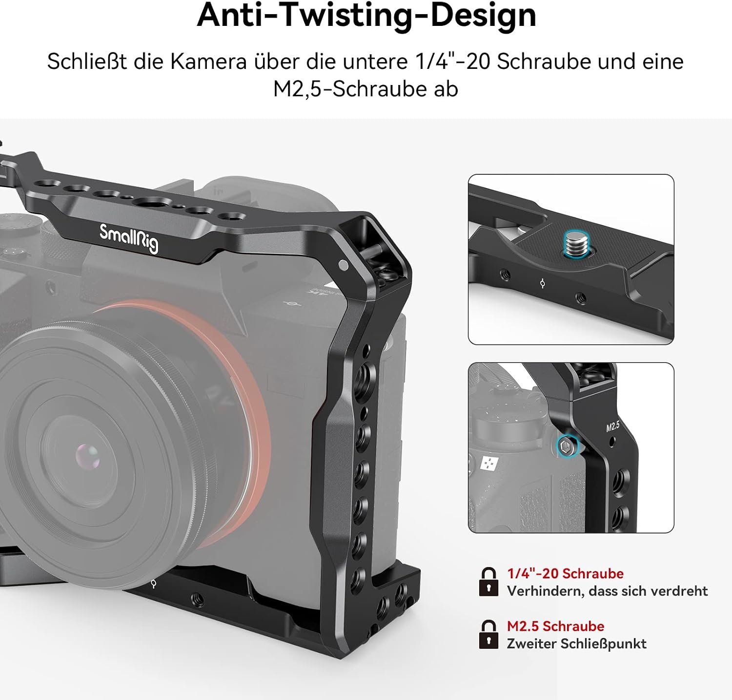 Detalle 2 de SMALLRIG A7 III Cage A73 für Sony A7